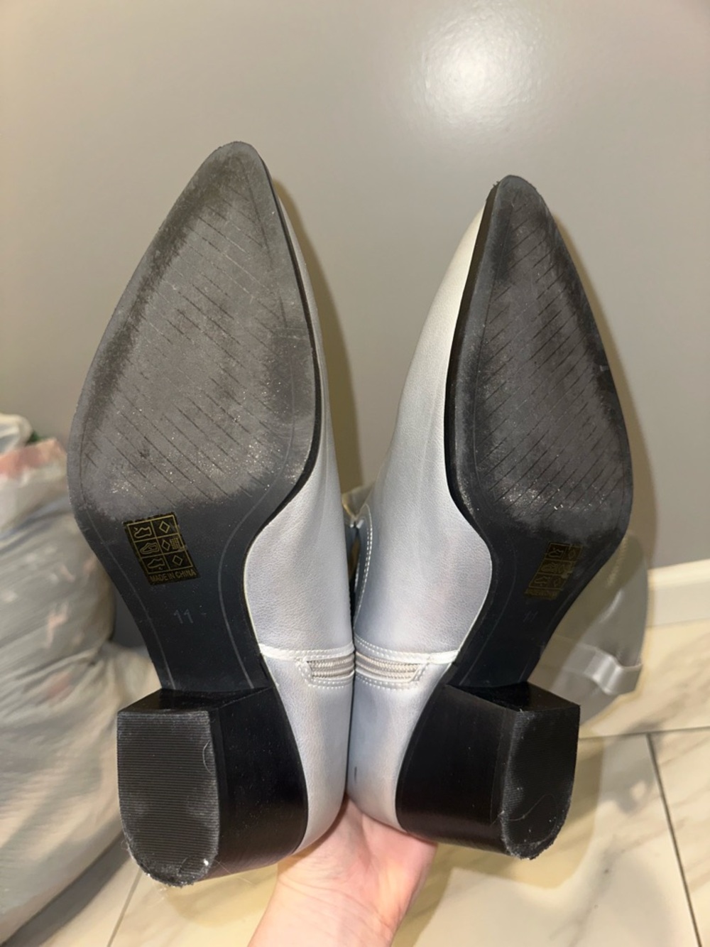 Arula Viola Wide Width & Calf Boots Silver Size 11 Wide - Picture 7 of 7